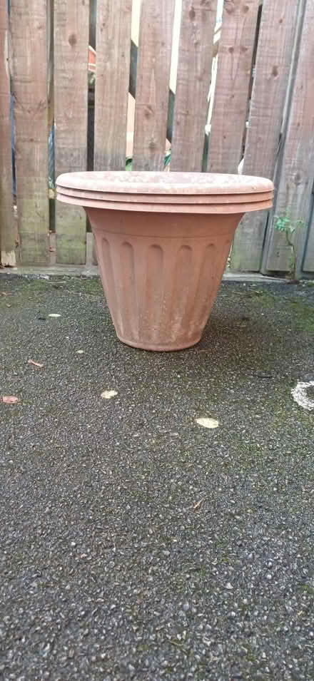 Photo of free Three big plastic pots (Ng3 5lh) #1