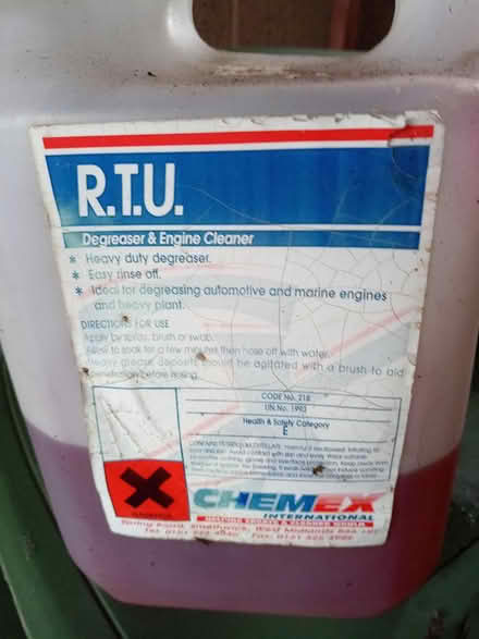 Photo of free Engine degreaser (Dudley DY3) #1