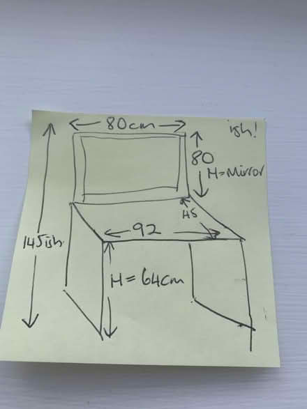 Photo of free Black wooden dressing table (Willingham) #4