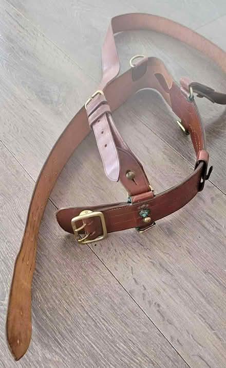 Photo of ww1 or ww2 belt and officers cap (Ludlow SY8) #2