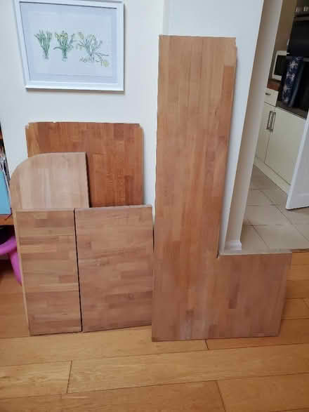 Photo of free Various offcuts of wooden kitchen counter (Dyke Road area BN1) #1