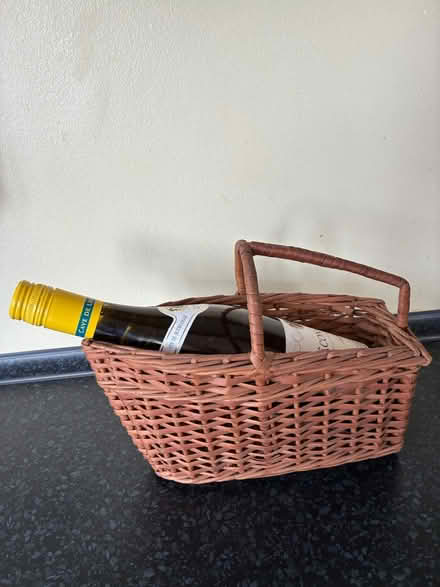 Photo of free Wicker wine bottle holder (Banstead SM7) #1