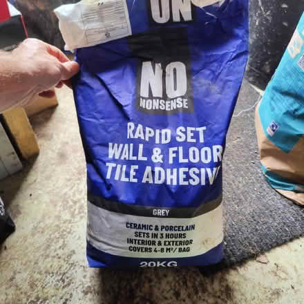 Photo of free Rapid set tile adhesive. Powder to mix (Horfield BS7) #1