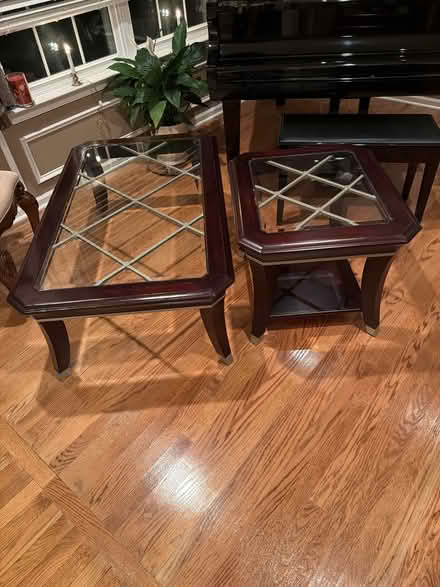 Photo of free Set Wood/Glass Coffee & End Tables (Souderton) #1