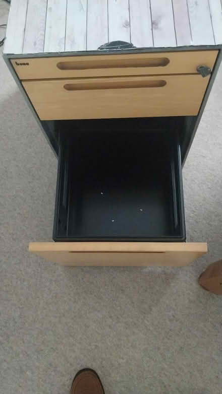 Photo of free Metal file cabinet with key (Kenton harrow) #2