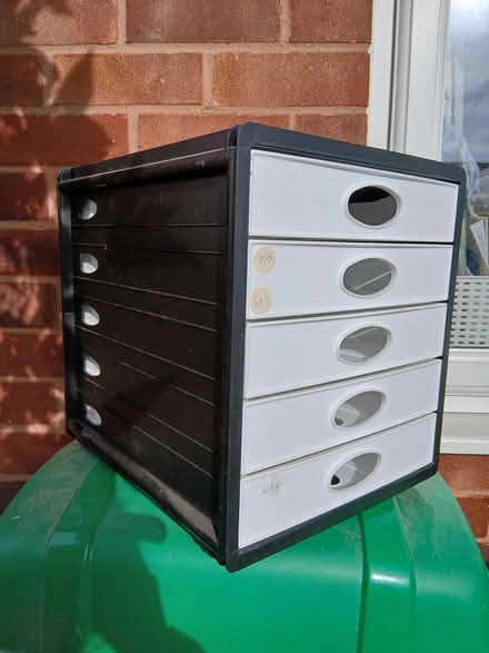 Photo of free Plastic desktop storage drawers (Longden/Shrewsbury) #2
