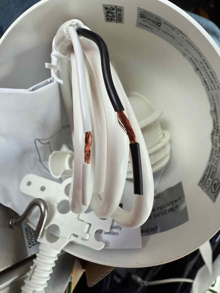 Photo of free Hanging light fixture, minus shade (Palfrey St, Whitney Hill) #2