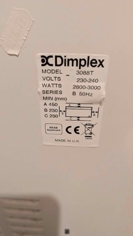 Photo of free Electric heater (Ampthill MK45) #2