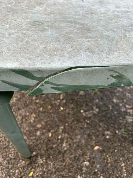 Photo of free Old Plastic garden table (Appleby-in-Westmorland CA16) #2