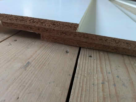 Photo of free melamine chipboard shelf boards ( no shelf supports/struts) (Burnham SL1) #1