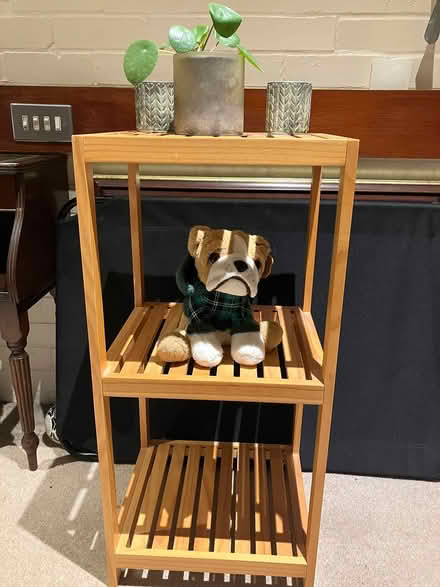 Photo of free Pine coloured wooden display unit (Coulsdon, nr, train station) #1