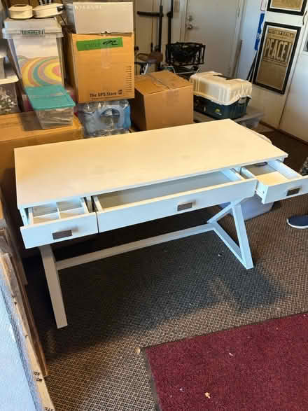 Photo of free writing desk, white (Livermore, CA) #1