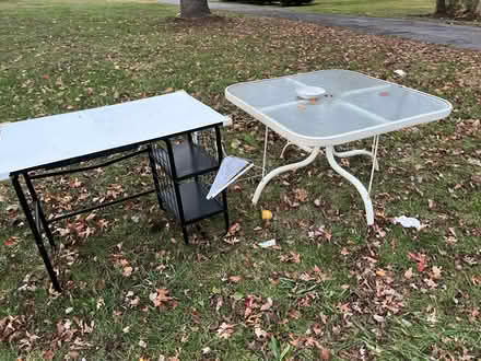 Photo of free Desk and Patio Table (Town of Newburgh) #1