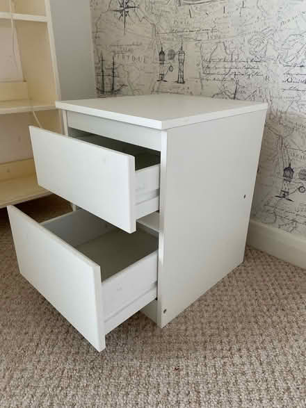 Photo of free Bedside cabinet, white (West Horsley KT24) #1