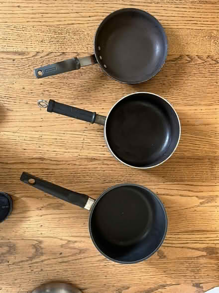 Photo of free Saucepans and skillet, non-magnetic (Berkeley, near Claremont Hotel) #1