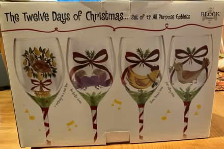 Photo of free 12 Days of Christmas wine glasses (Red Oak Hill Rd Farmington CT) #1