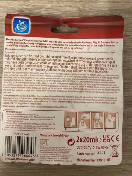 Photo of free Pan Aroma plug in refill (Beaconside ST16) #2