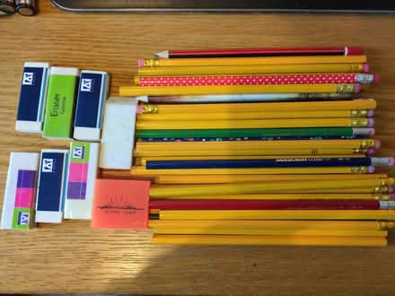 Photo of free Unused pencils and rubbers (South croydon) #1