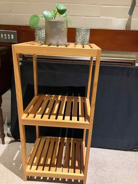 Photo of free Pine coloured wooden display unit (Coulsdon, nr, train station) #2
