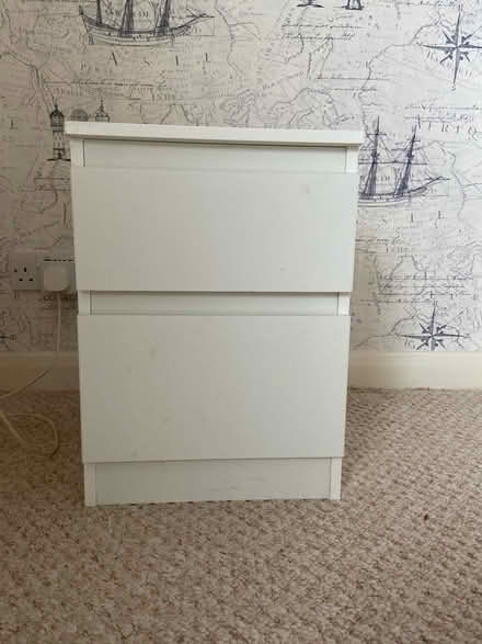 Photo of free Bedside cabinet, white (West Horsley KT24) #2