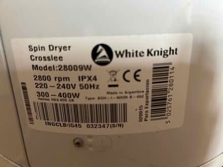 Photo of free Spin dryer, 2,800 rpm (West Wickham BR4) #2