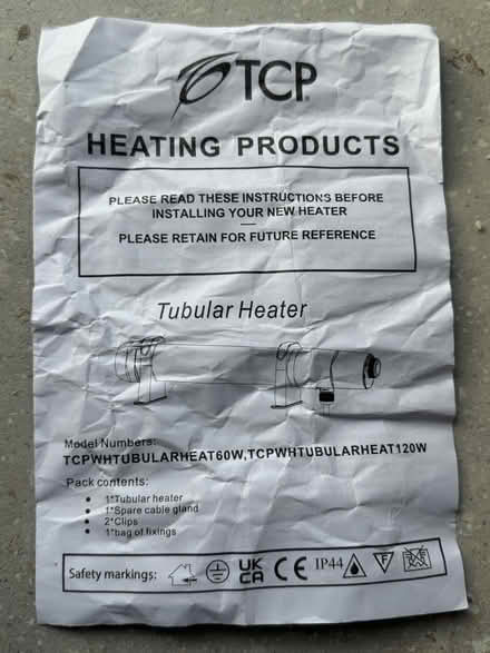 Photo of free Tubular Heater 120w 2ft (Coventry CV6 (Coundon)) #2