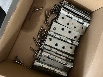 Photo of free Heavy duty hinges (Barnard's Green WR14) #2