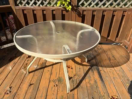 Photo of free Round Patio Table (Plymouth, MI) #1