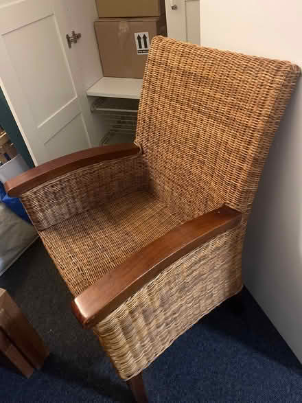 Photo of free Sturdy rattan chair (Bromley North BR1) #1
