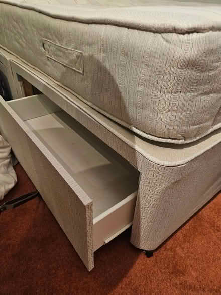 Photo of free Double bed - base and mattress (Baildon BD17) #2