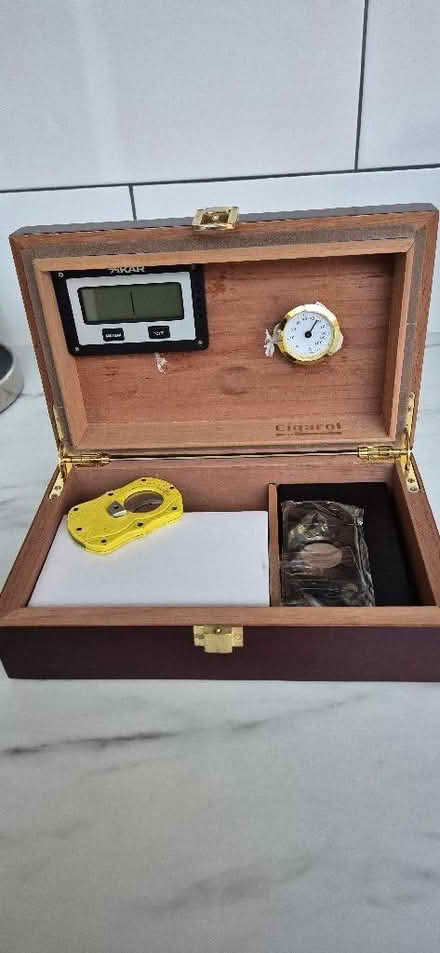 Photo of free Cigar Humidor, lighter & cigar cutters (St Helier SM4) #3