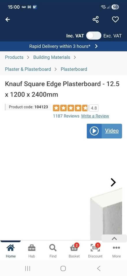 Photo of free Plasterboard (Borough Green TN15 8) #2