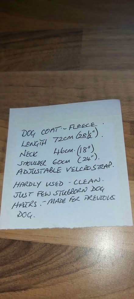 Photo of free Dog coat (Mytchett GU16) #2