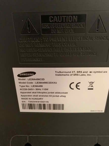 Photo of free Samsung 26” tv (East Morton BD20) #2