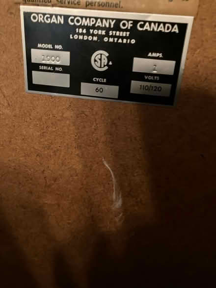 Photo of free Electric Organ Vintage (Crystal beach) #4