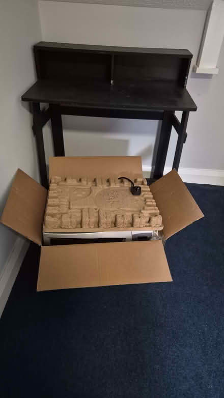 Photo of free Microwave and desk - M50 (Salford Quays M50) #1
