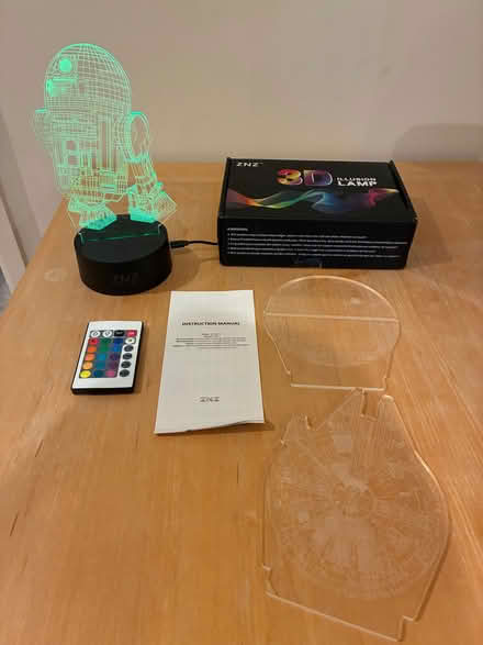 Photo of free 3D illusion lamp - Star Wars (North Road) #1