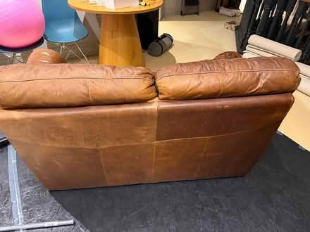 Photo of free 2 Seater Leather sofa - brown (Hersham KT12) #4