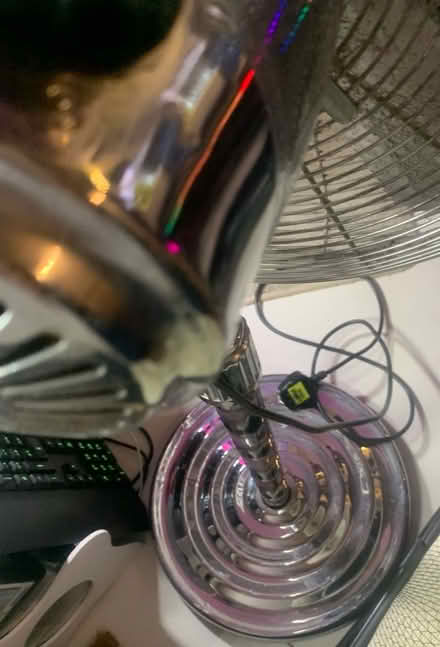 Photo of free Large silver fan (unwanted) (N3 finchley central) #4