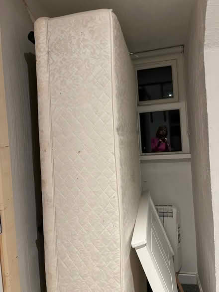 Photo of free White Headboard and single bed (Dunmore East) #3