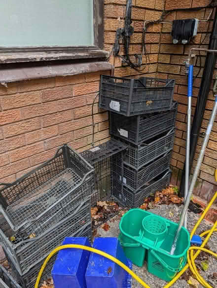 Photo of free Black plastic crates (Sherwood PR2) #1