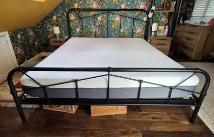 Photo of free Super Kingsize Next Metal Bed Frame and Emma Mattress (St Helier SM4) #2