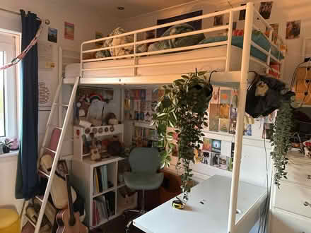 Photo of free IKEA loft bed and mattress (Pollok G53) #1