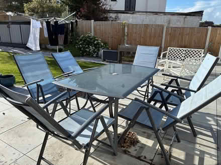Photo of free Table and six folding chairs (L23) #2
