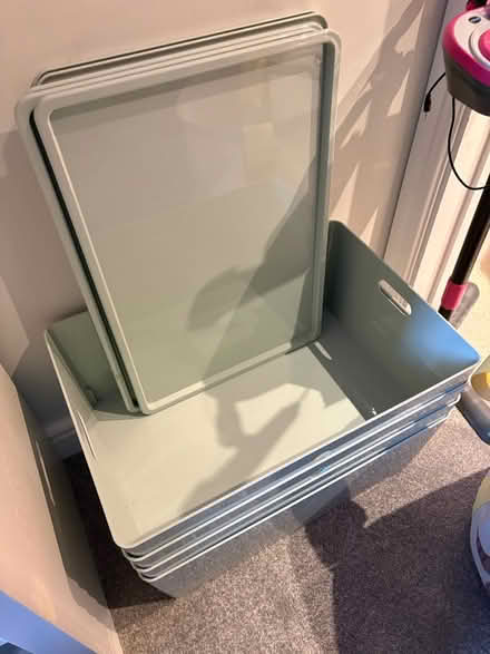 Photo of free Storage boxes with lids x5 (Ba2 1) #1