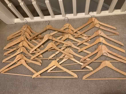 Photo of free Wooden coat hangers (Benhilton SM1) #1