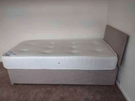 Photo of free Single divan bed, mattress and headboard (Ashton-U-Lyne OL6) #2