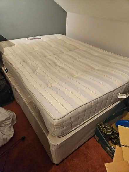 Photo of free Double bed - base and mattress (Baildon BD17) #4
