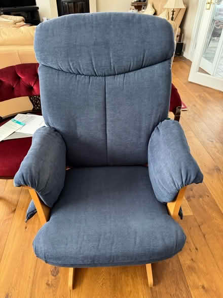 Photo of free Rocking nursing chair & footstool (TN13) #1