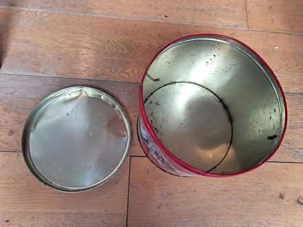 Photo of free Large tin with lid (OX25, Weston on the green) #3